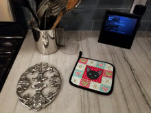 Load image into Gallery viewer, Russian White Black Cat Love Pot Holders - Set of 2 - Heat-Resistant Kitchen Essentials CK5155PTHD