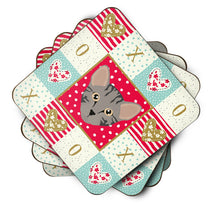 Load image into Gallery viewer, Safari Cat Love Coasters - Set of 4 Lightweight Foam, Absorbent Drink Coasters  CK5156FC