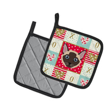Load image into Gallery viewer, Tonkinese Cat Love Pot Holders - Set of 2 - Heat-Resistant Kitchen Essentials CK5173PTHD