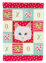 Load image into Gallery viewer, Turkish Angora Cat Flag Canvas House Size CK5175CHF