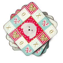 Load image into Gallery viewer, Coton de Tulear Love Coasters - Set of 4 Lightweight Foam, Absorbent Drink Coasters  CK5192FC