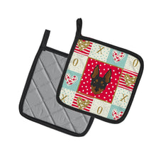 Load image into Gallery viewer, English Toy Terrier Love Pot Holders - Set of 2 - Heat-Resistant Kitchen Essentials CK5198PTHD