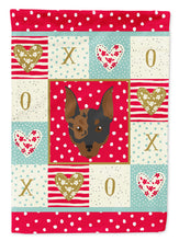 Load image into Gallery viewer, Harlequin Pinscher Flag Canvas House Size CK5203CHF
