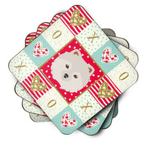 Load image into Gallery viewer, Japanese Spitz Love Coasters - Set of 4 Lightweight Foam, Absorbent Drink Coasters  CK5210FC