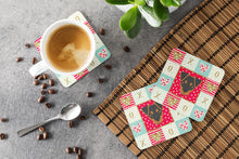 Load image into Gallery viewer, Japanese Terrier Love Coasters - Set of 4 Lightweight Foam, Absorbent Drink Coasters  CK5211FC