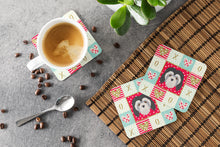Load image into Gallery viewer, Lowchen Little Lion Dog Love Coasters - Set of 4 Lightweight Foam, Absorbent Drink Coasters  CK5216FC