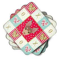 Load image into Gallery viewer, Miniature Fox Terrier Love Coasters - Set of 4 Lightweight Foam, Absorbent Drink Coasters  CK5220FC