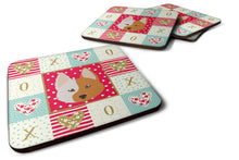 Load image into Gallery viewer, Nordic Spitz Love Coasters - Set of 4 Lightweight Foam, Absorbent Drink Coasters  CK5222FC
