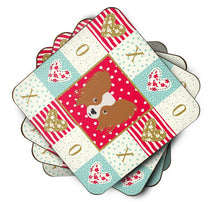 Load image into Gallery viewer, Papillon Love Coasters - Set of 4 Lightweight Foam, Absorbent Drink Coasters  CK5224FC