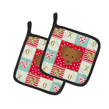 Load image into Gallery viewer, Persian Chihuahua Love Pot Holders - Set of 2 - Heat-Resistant Kitchen Essentials CK5226PTHD