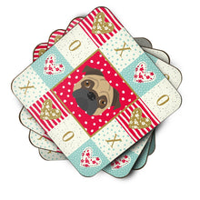 Load image into Gallery viewer, Pug Love Coasters - Set of 4 Lightweight Foam, Absorbent Drink Coasters  CK5231FC