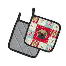 Load image into Gallery viewer, Pug Love Pot Holders - Set of 2 - Heat-Resistant Kitchen Essentials CK5231PTHD