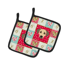 Load image into Gallery viewer, Sato Dog Love Pot Holders - Set of 2 - Heat-Resistant Kitchen Essentials CK5235PTHD