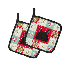 Load image into Gallery viewer, Schipperke Love Pot Holders - Set of 2 - Heat-Resistant Kitchen Essentials CK5236PTHD