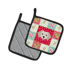 Load image into Gallery viewer, Small Greek Domestic Dog Love Pot Holders - Set of 2 - Heat-Resistant Kitchen Essentials CK5238PTHD
