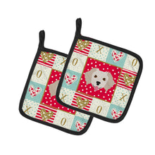 Load image into Gallery viewer, Small Greek Domestic Dog Love Pot Holders - Set of 2 - Heat-Resistant Kitchen Essentials CK5238PTHD