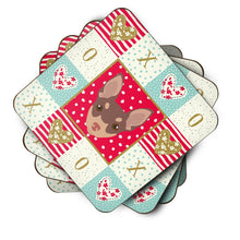 Load image into Gallery viewer, Toy Fox Terrier Love Coasters - Set of 4 Lightweight Foam, Absorbent Drink Coasters  CK5242FC