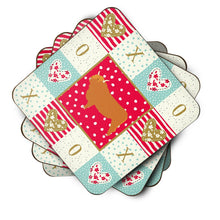 Load image into Gallery viewer, Highland Cow Love Coasters - Set of 4 Lightweight Foam, Absorbent Drink Coasters  CK5247FC