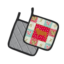 Load image into Gallery viewer, Highland Cow Love Pot Holders - Set of 2 - Heat-Resistant Kitchen Essentials CK5247PTHD
