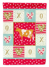 Load image into Gallery viewer, Guernsey Cow Love Flag Canvas House Size CK5248CHF