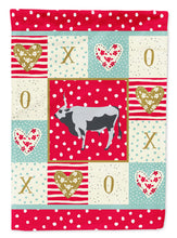 Load image into Gallery viewer, Hungarian Grey Steppe Cow Love Garden Flag – Decorative Outdoor Yard Flag CK5251GF