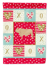 Load image into Gallery viewer, Charolais Cow Love Flag Canvas House Size CK5253CHF