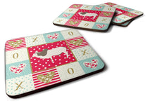 Load image into Gallery viewer, Malvi Cow Love Coasters - Set of 4 Lightweight Foam, Absorbent Drink Coasters  CK5257FC