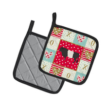 Load image into Gallery viewer, Belted Galloway Cow Love Pot Holders - Set of 2 - Heat-Resistant Kitchen Essentials CK5258PTHD