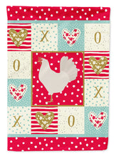 Load image into Gallery viewer, Leghorn Chicken Love Flag Canvas House Size CK5267CHF