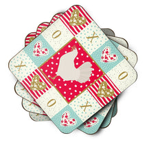 Load image into Gallery viewer, Leghorn Chicken Love Coasters - Set of 4 Lightweight Foam, Absorbent Drink Coasters  CK5267FC