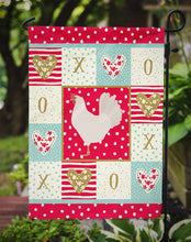 Load image into Gallery viewer, Leghorn Chicken Love Garden Flag – Decorative Outdoor Yard Flag CK5267GF
