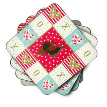Load image into Gallery viewer, Malaysian Serama Chicken Love Coasters - Set of 4 Lightweight Foam, Absorbent Drink Coasters  CK5269FC