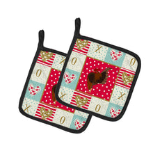 Load image into Gallery viewer, Malaysian Serama Chicken Love Pot Holders - Set of 2 - Heat-Resistant Kitchen Essentials CK5269PTHD