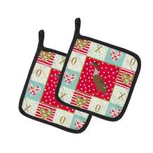 Load image into Gallery viewer, Dutch Hook Bill Duck Love Pot Holders - Set of 2 - Heat-Resistant Kitchen Essentials CK5288PTHD