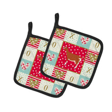 Load image into Gallery viewer, Toggenburger Goat Love Pot Holders - Set of 2 - Heat-Resistant Kitchen Essentials CK5308PTHD
