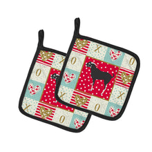 Load image into Gallery viewer, Black Bengal Goat Love Pot Holders - Set of 2 - Heat-Resistant Kitchen Essentials CK5311PTHD