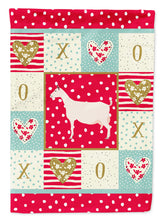 Load image into Gallery viewer, Saanen Goat Love Flag Canvas House Size CK5316CHF