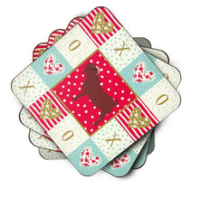 Load image into Gallery viewer, Kalahari Red Goat Love Coasters - Set of 4 Lightweight Foam, Absorbent Drink Coasters  CK5318FC