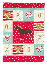 Load image into Gallery viewer, Percheron Horse Love Flag Canvas House Size CK5333CHF