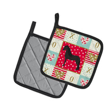 Load image into Gallery viewer, Friesian Horse Love Pot Holders - Set of 2 - Heat-Resistant Kitchen Essentials CK5342PTHD