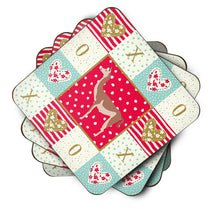 Load image into Gallery viewer, Guanaco Love Coasters - Set of 4 Lightweight Foam, Absorbent Drink Coasters  CK5348FC