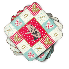 Load image into Gallery viewer, Mini Miniature Pig Love Coasters - Set of 4 Lightweight Foam, Absorbent Drink Coasters  CK5362FC