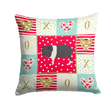 Load image into Gallery viewer, Hampshire Pig Love Throw Pillow - 14x14 Decorative Pillow – Art for Your Home &amp; Patio CK5366PW1414