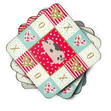 Load image into Gallery viewer, Gloucester Old Spot Pig Love Coasters - Set of 4 Lightweight Foam, Absorbent Drink Coasters  CK5367FC