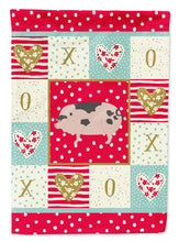 Load image into Gallery viewer, Gloucester Old Spot Pig Love Garden Flag – Decorative Outdoor Yard Flag CK5367GF