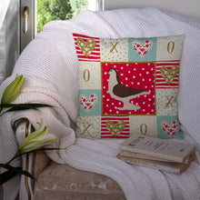Load image into Gallery viewer, Large Pigeon Love Throw Pillow - 14x14 Decorative Pillow – Art for Your Home &amp; Patio CK5370PW1414