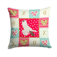 Load image into Gallery viewer, German Helmet Pigeon Love Throw Pillow - 14x14 Decorative Pillow – Art for Your Home &amp; Patio CK5371PW1414