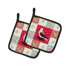 Load image into Gallery viewer, Saxon Fairy Swallow Pigeon Love Pot Holders - Set of 2 - Heat-Resistant Kitchen Essentials CK5373PTHD