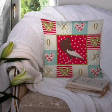 Load image into Gallery viewer, English Pouter Pigeon Love Throw Pillow - 14x14 Decorative Pillow – Art for Your Home &amp; Patio CK5381PW1414