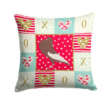 Load image into Gallery viewer, English Pouter Pigeon Love Throw Pillow - 14x14 Decorative Pillow – Art for Your Home &amp; Patio CK5381PW1414